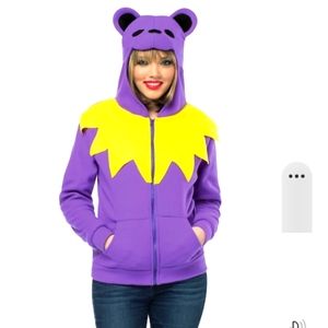 Small Grateful Dead Bear ear Hoodie